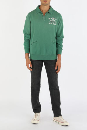 Long Sleeve Side Print Sweatshirt in Green POLO RALPH LAUREN